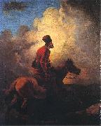 Aleksander Orlowski Don Cossack on horse oil on canvas